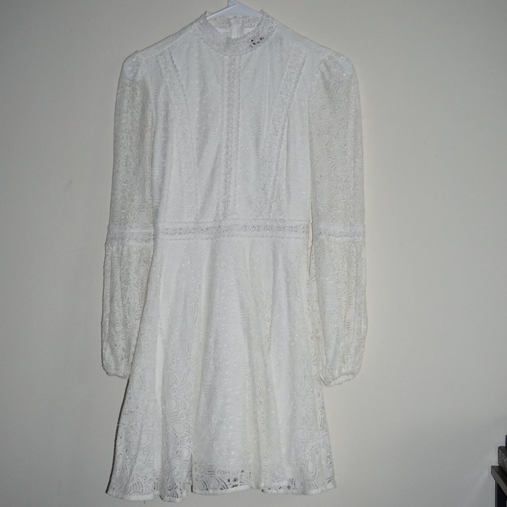 White Long Sleeve Dress - Picture 5 of 11